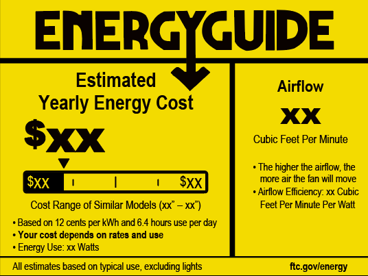 DOE能效標(biāo)識介紹(圖1)